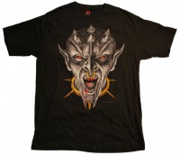 Gothic T-shirt mit doppeltem D�mon Aufdruck